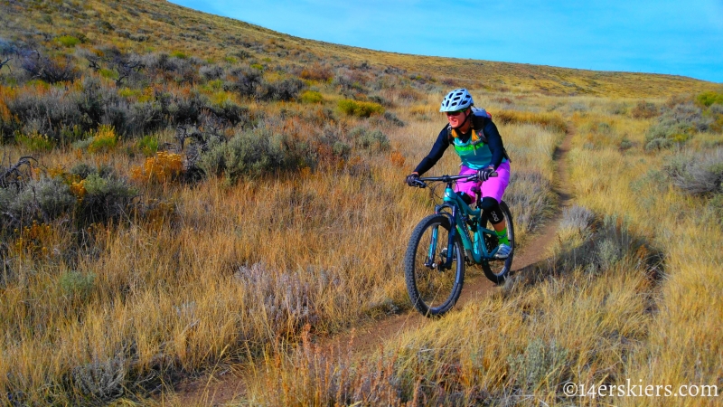 Mountain biking Signal Peak near Gunnison, CO.