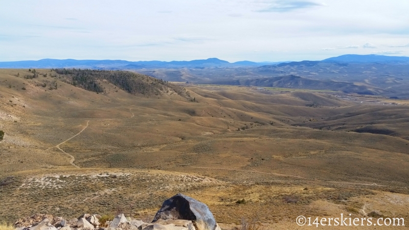 View from Signal Peak summit near Gunnison, CO.