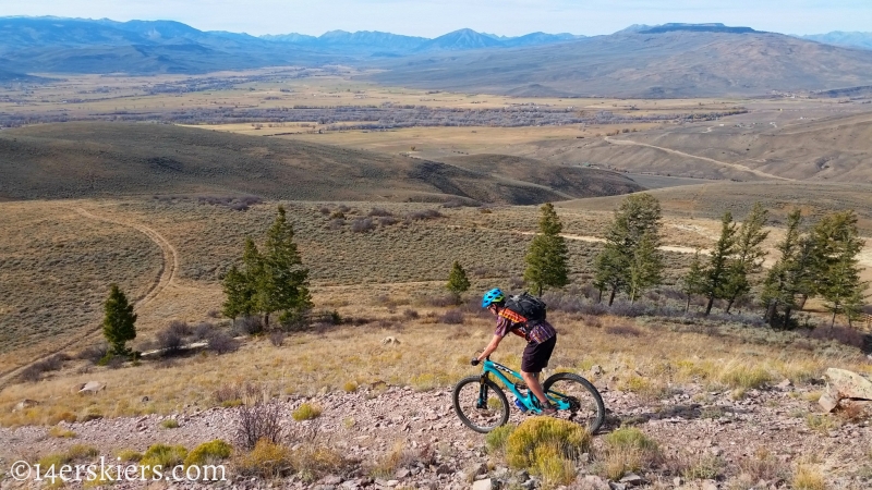 Mountain biking Signal Peak near Gunnison, CO.