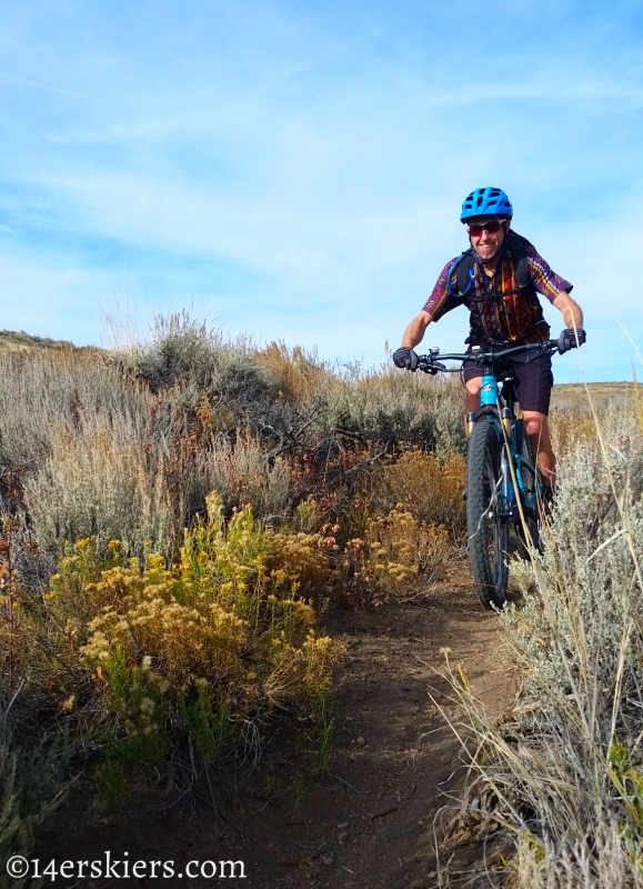 Mountain biking Signal Peak near Gunnison, CO.