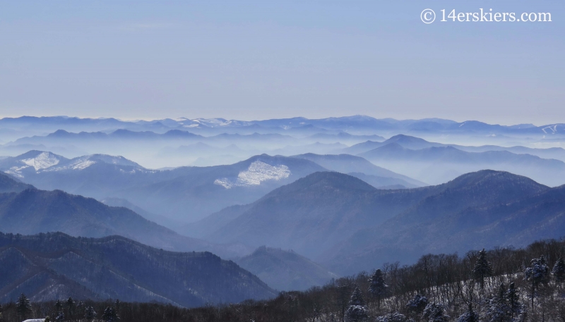 Mountian views from YongPyong ski resort in South Korea. 