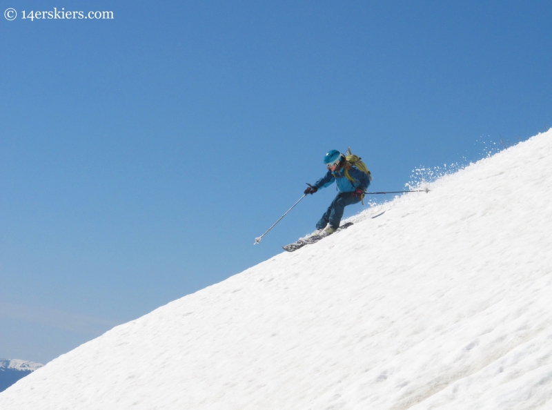 Brittany Konsella skiing Mt. St. John