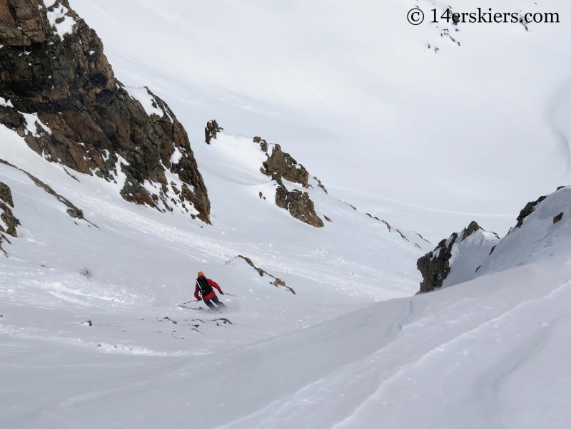 Matt Kamper backcountry skiing on Mount Tweto.