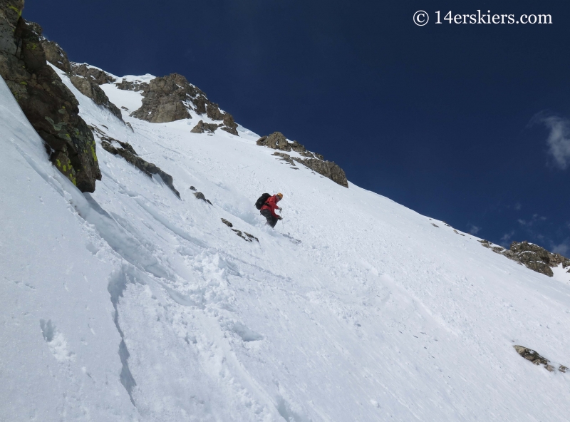 Matt Kamper backcountry skiing on Mount Tweto.