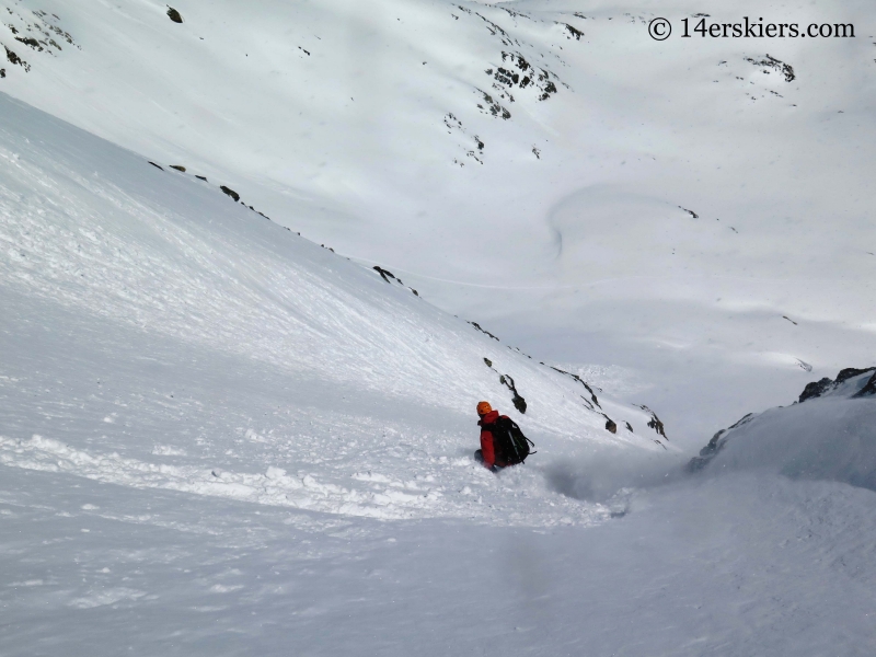 Matt Kamper backcountry skiing on Mount Tweto.