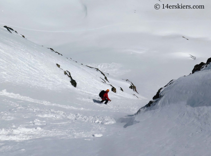 Matt Kamper backcountry skiing on Mount Tweto.