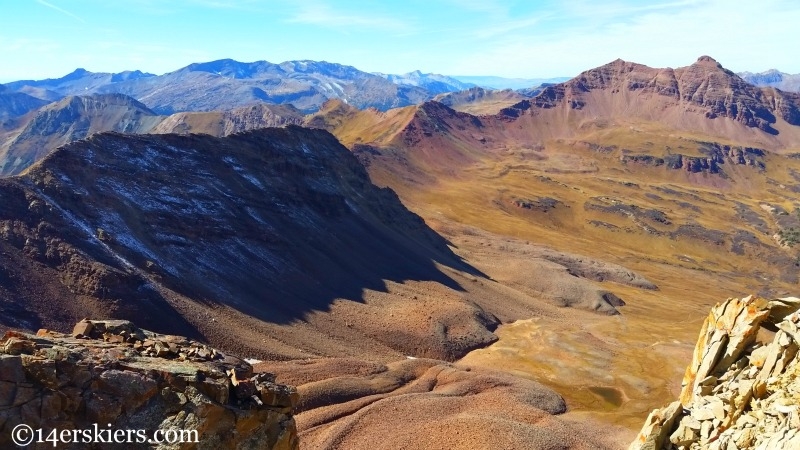 Views from the summit of Unnamed 13,130'