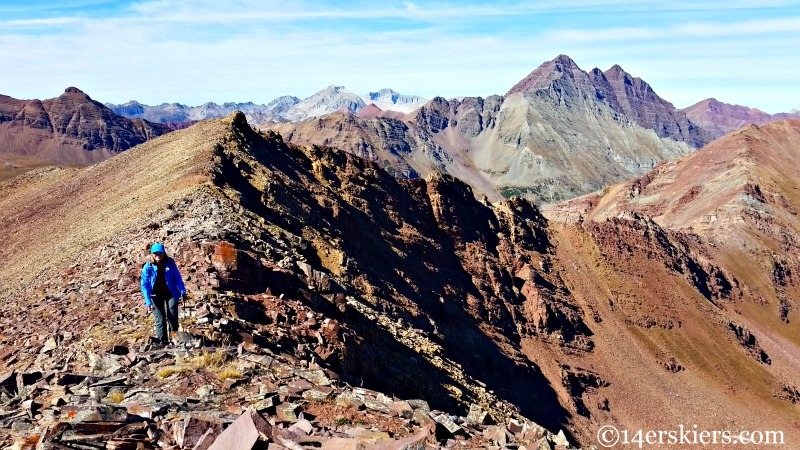 Hiking peak 13,130'.  