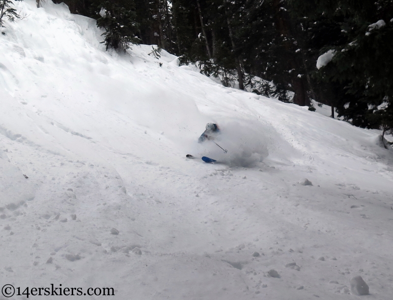 powder skiing