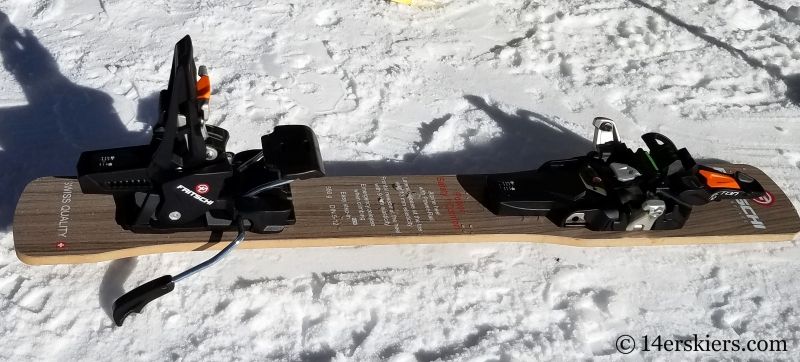 The Fritschi Tecton in touring position.