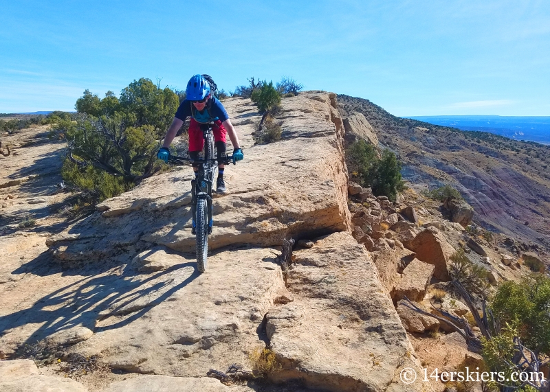 Mountain biking Zion Curtain