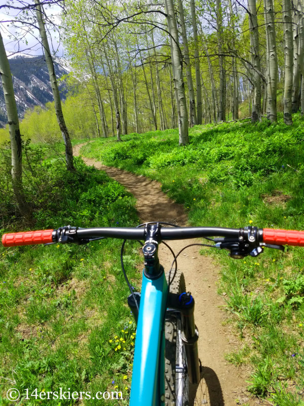 Lupine Trail - best early season mountain bike rides near Crested Butte.